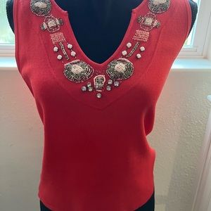 Red beaded shell M